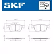 Jeu de 4 plaquettes de frein arrière SKF VKBP 90708 - Visuel 2