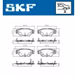 Jeu de 4 plaquettes de frein arrière SKF VKBP 90806 A - Visuel 2