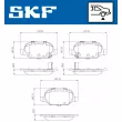 Jeu de 4 plaquettes de frein arrière SKF VKBP 90808 A - Visuel 2