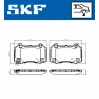 Jeu de 4 plaquettes de frein arrière SKF VKBP 90849 A - Visuel 2