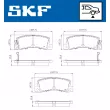Jeu de 4 plaquettes de frein arrière SKF VKBP 90873 A - Visuel 2