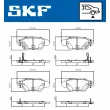 Jeu de 4 plaquettes de frein arrière SKF VKBP 90894 A - Visuel 2