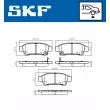Jeu de 4 plaquettes de frein arrière SKF VKBP 91075 A - Visuel 2