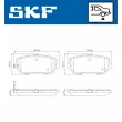 Jeu de 4 plaquettes de frein arrière SKF VKBP 91092 A - Visuel 2