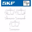 Jeu de 4 plaquettes de frein arrière SKF VKBP 91112 A - Visuel 2