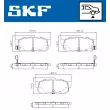 Jeu de 4 plaquettes de frein arrière SKF VKBP 91145 A - Visuel 2