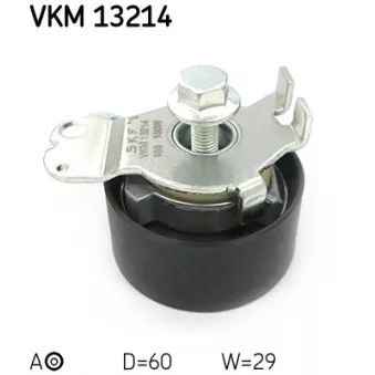 Poulie-tendeur, courroie crantée SKF VKM 13214