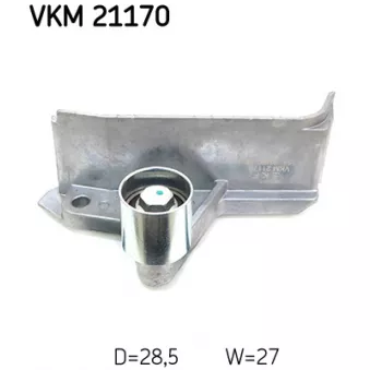 Poulie renvoi/transmission, courroie de distribution SKF VKM 21170