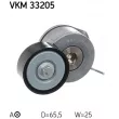 Poulie-tendeur, courroie trapézoïdale à nervures SKF VKM 33205 - Visuel 1