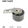 Poulie-tendeur, courroie crantée SKF VKM 74609 - Visuel 2