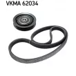 Jeu de courroies trapézoïdales à nervures SKF VKMA 62034 - Visuel 1