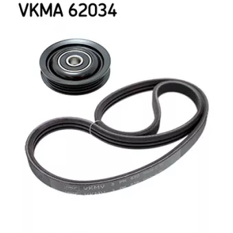 Jeu de courroies trapézoïdales à nervures SKF VKMA 62034