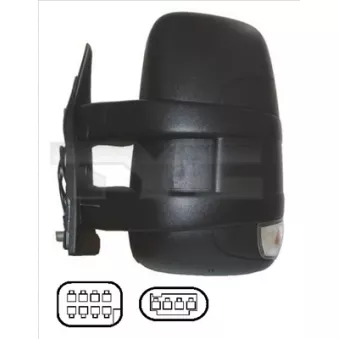 Rétroviseur extérieur TYC 315-0004