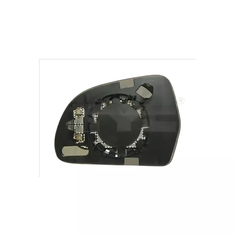 Verre de rétroviseur, rétroviseur extérieur TYC 332-0086-1