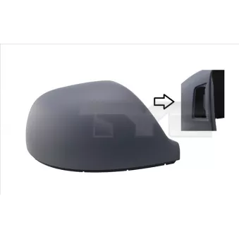Revêtement, rétroviseur extérieur TYC 337-0287-2