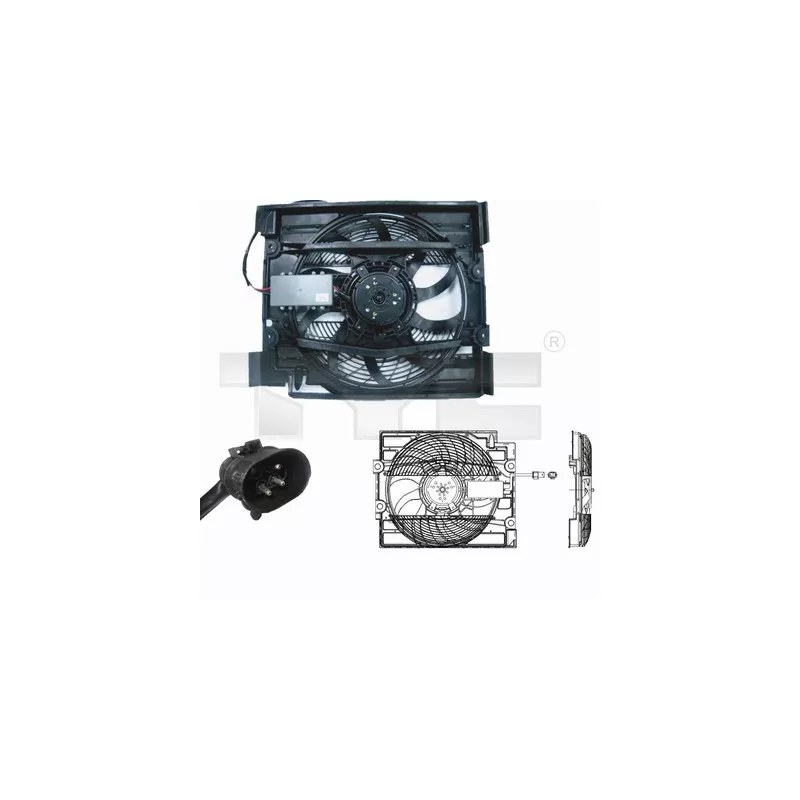 Ventilateur, refroidissement du moteur TYC 803-0008