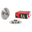 Jeu de 2 disques de frein arrière BREMBO 08.9512.1X - Visuel 2
