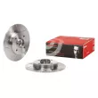 Jeu de 2 disques de frein arrière BREMBO 08.9512.76 - Visuel 2
