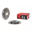 Jeu de 2 disques de frein arrière BREMBO 08.A534.1X - Visuel 2