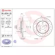 Jeu de 2 disques de frein arrière BREMBO 08.A534.2X - Visuel 1