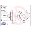 Jeu de 2 disques de frein arrière BREMBO 08.A755.1X - Visuel 1