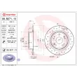 Jeu de 2 disques de frein arrière BREMBO 08.B271.1X - Visuel 1