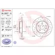 Jeu de 2 disques de frein arrière BREMBO 08.B357.1X - Visuel 1