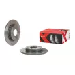 Jeu de 2 disques de frein arrière BREMBO 08.C653.1X - Visuel 2