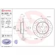 Jeu de 2 disques de frein arrière BREMBO 08.D225.1X - Visuel 1