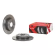 Jeu de 2 disques de frein arrière BREMBO 08.D225.1X - Visuel 2