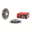 Jeu de 2 disques de frein arrière BREMBO 08.D418.1X - Visuel 2