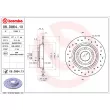 Jeu de 2 disques de frein arrière BREMBO 08.D864.1X - Visuel 1
