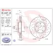 Jeu de 2 disques de frein avant BREMBO 09.A427.2X - Visuel 1