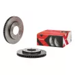 Jeu de 2 disques de frein avant BREMBO 09.A868.1X - Visuel 2