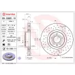Jeu de 2 disques de frein avant BREMBO 09.C895.1X - Visuel 1
