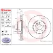 Jeu de 2 disques de frein avant BREMBO 09.D351.11 - Visuel 1