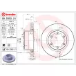 Jeu de 2 disques de frein arrière BREMBO 09.D352.21 - Visuel 1