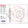 Jeu de 2 disques de frein arrière BREMBO 09.D806.23 - Visuel 1