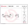 Jeu de supports d'étriers de freins BREMBO F BK 015 - Visuel 2