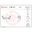 Jeu de supports d'étriers de freins BREMBO F BK 017 - Visuel 2