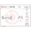 Jeu de supports d'étriers de freins BREMBO F BK 025 - Visuel 2