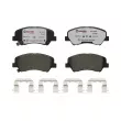 Jeu de 4 plaquettes de frein avant BREMBO P 18 025X - Visuel 2