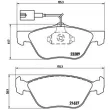 Jeu de 4 plaquettes de frein avant BREMBO P 23 077X - Visuel 1