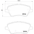 Jeu de 4 plaquettes de frein avant BREMBO P 24 151X - Visuel 1