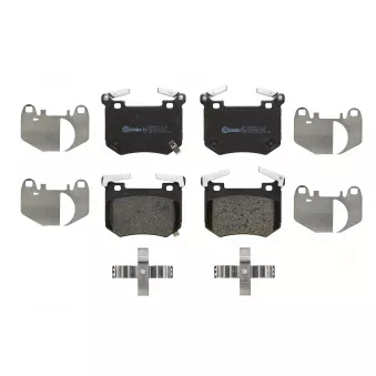 Jeu de 4 plaquettes de frein arrière BREMBO P 30 124