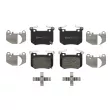 Jeu de 4 plaquettes de frein arrière BREMBO P 30 124 - Visuel 2