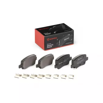 Jeu de 4 plaquettes de frein arrière BREMBO