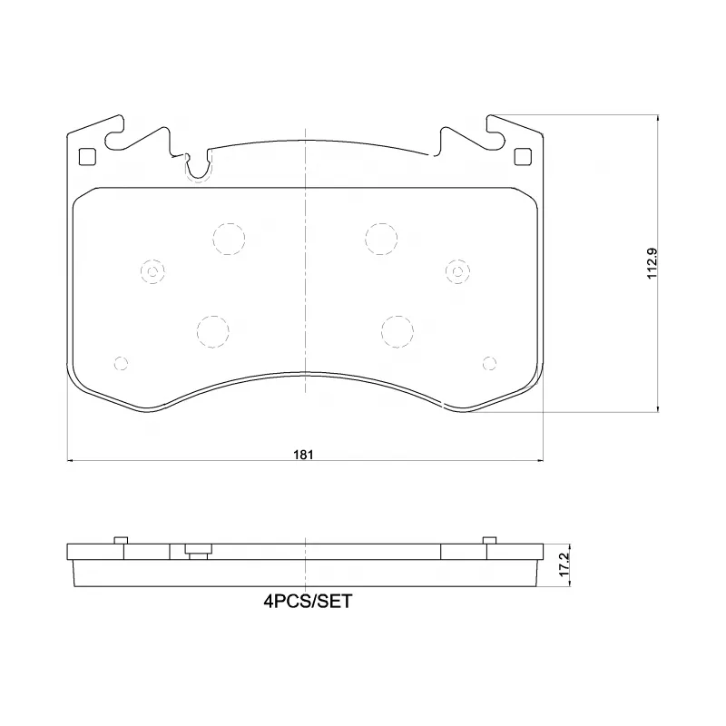 Jeu de 4 plaquettes de frein avant BREMBO P 44 031