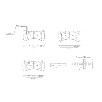 Jeu de 4 plaquettes de frein avant BREMBO P 48 003