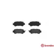 Jeu de 4 plaquettes de frein arrière BREMBO P 49 047X - Visuel 2